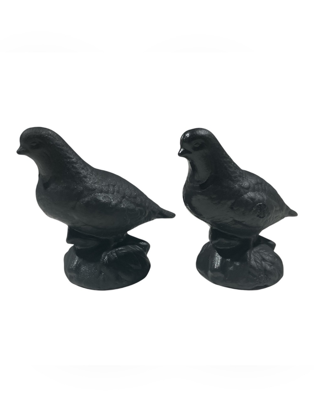 Vintage 70’s ceramics painted charcoal black giving a cast iron appearance